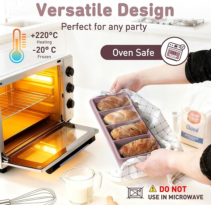 Silicone Freezer Tray with Lid Soup Freezer Container Molds with Steel Reinforced Rim Large Ice Cube Tray Makes 8 Perfect 1 Cup Portions Cubes Storage Food Containers House Essentials for New Home
