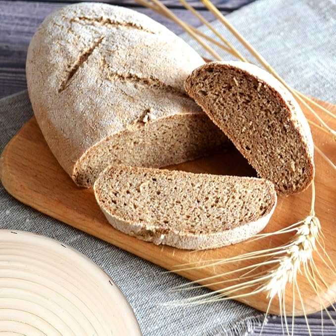 Proofing Basket - 9 inch Banneton Bread Proofing Baskets Set of 2 Banneton Basket Sourdough Proofing Bowls with Liners for Professional & Home Artisan Sourdough Bread Baking Supplies