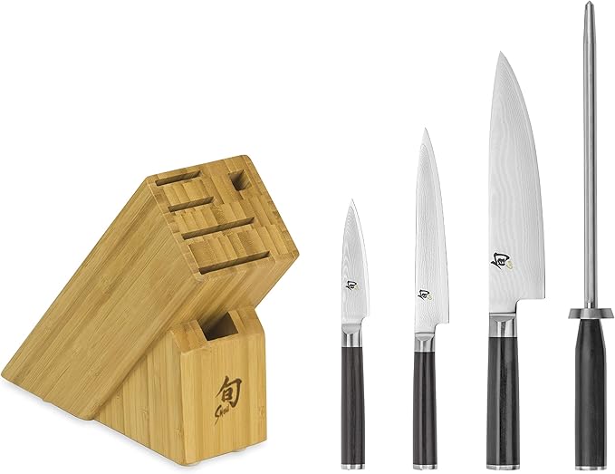 Shun Classic 5 Pc Starter Knife Block Set