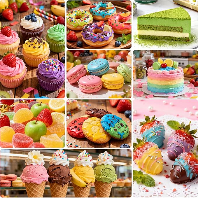 Oil Based Food Coloring for Chocolate, 8 Food Coloring Set for Valentine's Day Cake Decorating - Nomeca Food Grade Edible Food Dye for Baking,Candy Melts Cookies Fondant - .35 Fl. Oz Bottles
