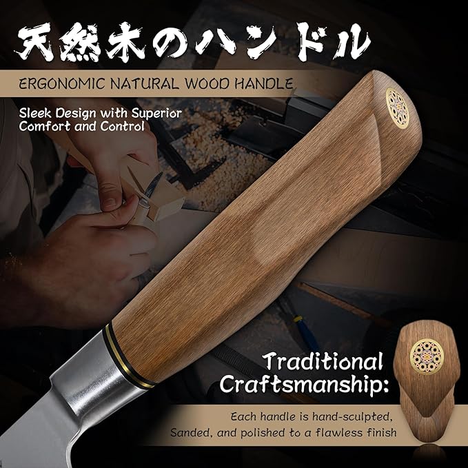 Purple Dragon 3.5 Inch Paring Knife, Small Kitchen Cutting Fruit Knife, German Vg10 Steel Ultra Sharp Blade Ergonomic Wooden Handle, Gift Box