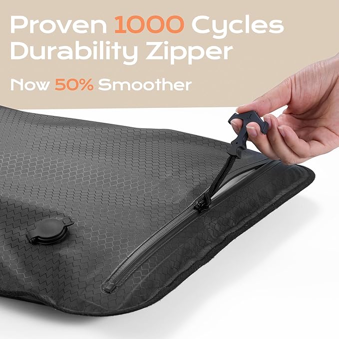 Essential Vacuum Bags for Travel Luggage, Reusable Compression Bags for Checked Suitcases, Vacuum Seal Spacesaver for Cloth Packing(2Large No Pump)