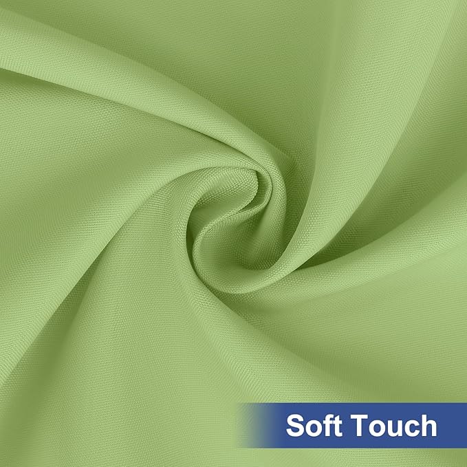 homing Rectangle Table Cloth Cover, Waterproof Polyester Elastic Fitted Tablecloth, Fits for 8 Foot Folding Tables, Washable Table Protector for Picnic, Camping, Outdoor (Sage Green, 30" x 96")