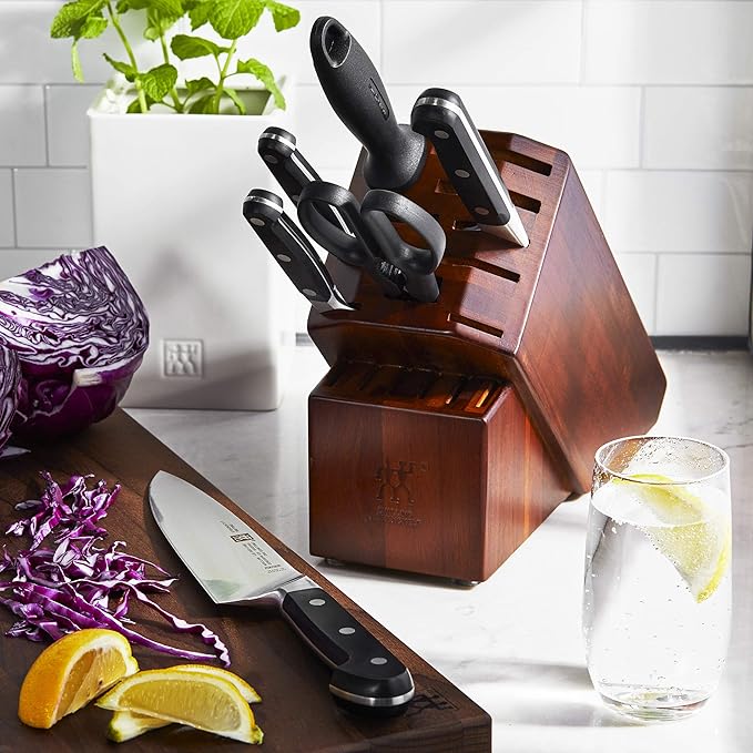 ZWILLING J.A. Henckels 7-pc ZWILLING Pro Knife Block Set, Black/Stainless Steel