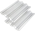 2 Pack Stainless Steel French Baguette Bread Pan, Perforated Loaf Pans for Baking 15"x10", 3 Waves Toaster Oven Baking Tray