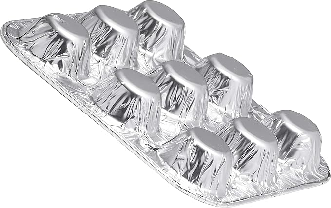 9-Cavity Mini Cupcake and Muffin Pans | Disposable Aluminium Baking Pans | Use for Baking Mini Muffin, Cupcake, Cake | For Weddings, Parties, Birthdays, Gatherings (100 Pack)