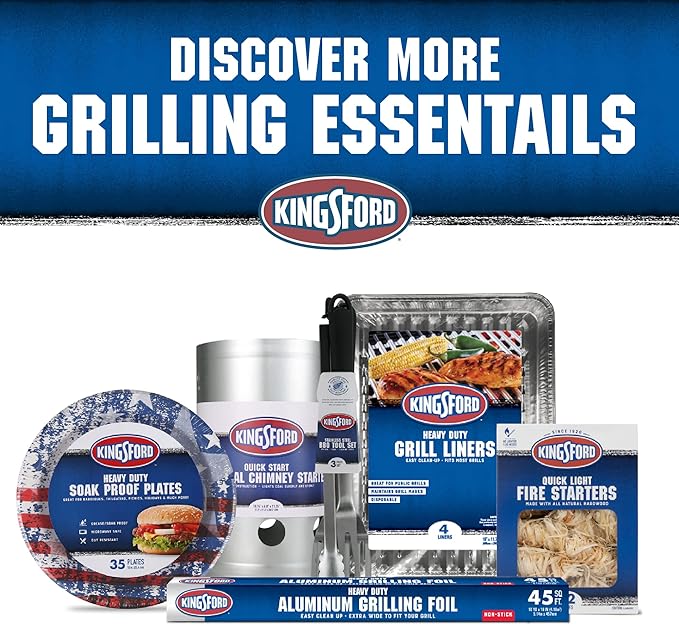 Kingsford Grill Tools Stainless Steel BBQ Fork | Classic Grill Pronged Fork| Stainless Steel Grilling Tools Fork| Kingsford Grill Fork for BBQ Grilling (BB20490)