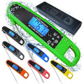 Instant Read Meat Thermometer for Kitchen Cooking, Ultra Fast Precise Waterproof Digital Food Thermometer with Backlight, Magnet and Foldable Probe for Deep Fry, Outdoor BBQ, Grill(Green)