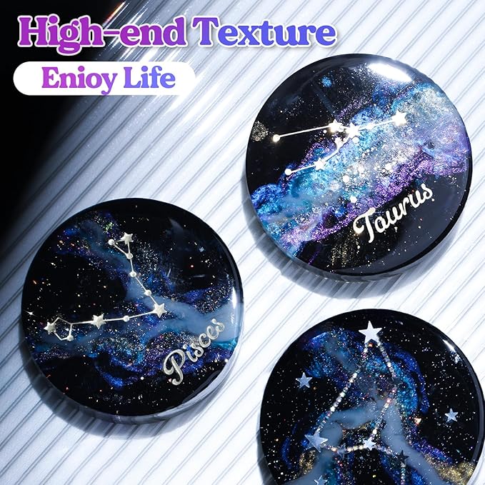 LET'S RESIN Extra Deep Resin Coaster Molds Silicone, 4 Inches Large 6 Cavity Silicone Molds for Resin, Round Epoxy Coaster Molds for Cups Mats, DIY Craft