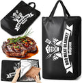 Upgraded BBQ Blanket for Resting Meat - Smoker Accessories Brisket Blanket - Insulated Meat Resting Bag with Wide Mouth for Steak/ Pork Shoulder/ Turkey - Thanksgiving Christmas Stocking Stuffers Birthday BBQ Accessories Grilling Gifts for Men Dad(21inch)