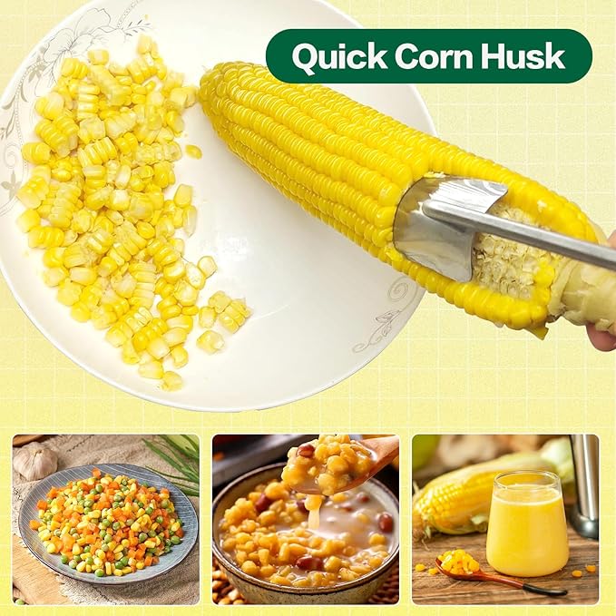 Corn Peeler For Corn On The Cob,Corn Peeler,Upgrade Corn On The Cob Stripper Tool,For Restaurant Chefs, Home Kitchens, Outdoor Dining Enthusiasts