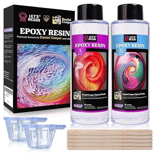 LET'S RESIN Bubble Free Epoxy Resin, 23oz Crystal Clear Resin Kit for Crafts, Jewelry,Art, Casting, DIY Art Kit with Cup, Stir Stick for Adults, Beginners