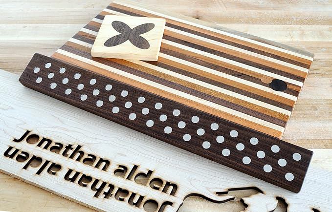 Magnetic Wooden Knife Bar Holder: 12 INCH WALNUT, Danish Design Inspired
