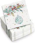 Papyrus Disposable Tabletop Dinnerware Set - Elegant and Sturdy Plates and Cutlery for Any Occasion, Holiday Foliage, Napkins