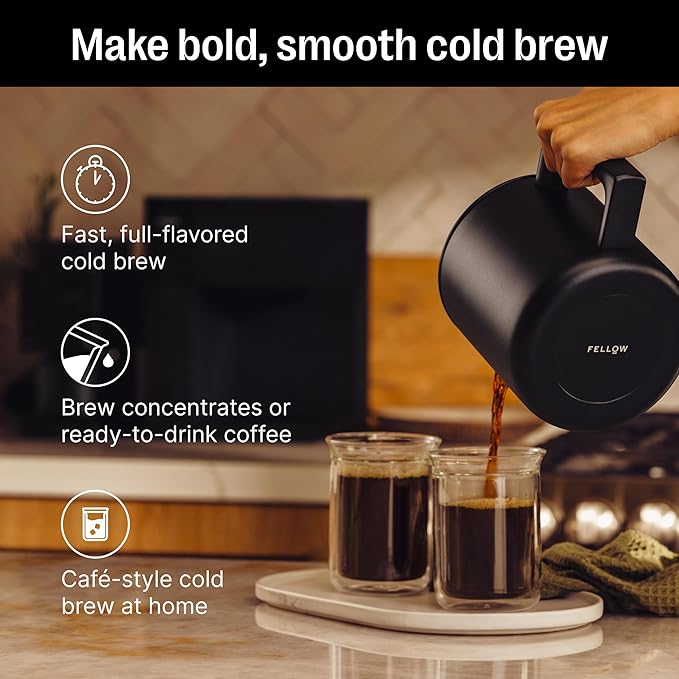Fellow Aiden Precision Drip Coffee Maker, Thermal Carafe, Perfect Temperature Control, Bloom Cycle, Single Serve to 10 Cup Capacity, Matte White