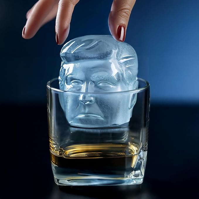 Trump Ice Cube Maker – Rapid Ice Production, Compact Countertop Design, MAGA-Themed