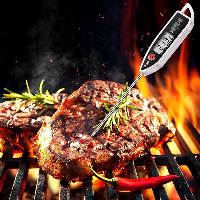Digital Thermometer Food Meat Candy Water Immediate Read Thermometer for Kitchen Cooking(12 Pcs)