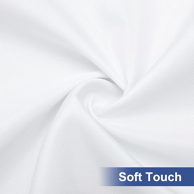 homing Rectangle Table Cloth Cover, Waterproof Polyester Elastic Fitted Tablecloth, Fits for 5 Foot Folding Tables, Washable Table Protector for Picnic, Camping, Outdoor (White, 36" x 60")