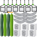 32 Pack Replacement Parts Kit Compatible with iRobot Roomba Combo j7+ Plus, Combo j9+,Combo 10 Max Vacuum, Includes 2 set Roller Brushes, 6 Mop Pads, 6 HEPA Filters, 8 Side Brushes, 6 Dust Bags
