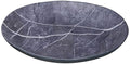 Carlisle FoodService Products Ridge Reusable Plastic Plate Dinner Plate for Home and Restaurant, Melamine, 10.5 Inches, Soapstone, (Pack of 12)