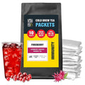 Tiesta Tea - Fireberry Cold Brew, Loose Leaf, Cranberry Hibiscus Rooibos Tea, Premium Non-Caffeinated Blend, Cold Brew Packets, Makes 64 oz Per Bag (Pack of 10)