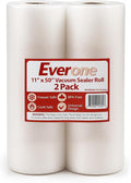 Vacuum Sealer Bags Roll 11" x 50' for Food Saver and Sous Vide, BPA Free, Heavy Duty Commercial Grade Food Storage Bags for Meal Prep and Boil Safe Use, 2 Count (100 FT)