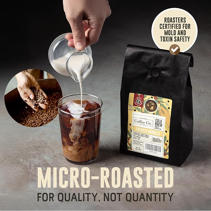 Inspired Coffee Co French Vanilla - 2lb Flavored Cold Brew Coffee Grounds