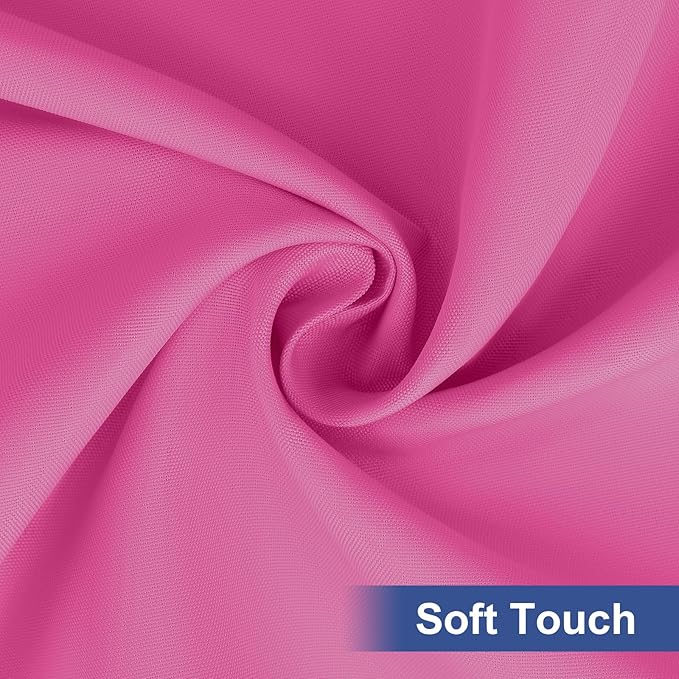 homing Rectangle Table Cloth Cover, Waterproof Polyester Elastic Fitted Tablecloth, Fits for 5 Foot Folding Tables, Washable Table Protector for Picnic, Camping, Outdoor (Rose Pink, 30" x 60")