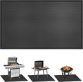 kanhiro 59x39 inches Under Grill Mat for Outdoor Grill, Indoor Fireplace/Fire Pit Mat, Double-Sided Fireproof Grill Pad, Oil-Proof Waterproof BBQ Protector for Decks and Patios