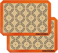 Silicone Baking Mat Sheets Set, Easy Clean &Non-Stick Food Grade Reusable Baking Mat, 2 Half Sheet Cookie Baking Mats Silicone for Oven, Make Macarons, Cookies and Pastry Mat