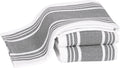 All-Clad Dual-Purpose Kitchen Towels: Highly Absorbent - 100% Cotton, 17"x30" Dish Towels for Cleaning & Drying Dishes & Glassware, 3-Pack, Pewter