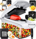Fullstar The Original Pro Chopper - Vegetable Chopper and Spiralizer, Food Chopper with Container, Fruit Slicer, Kitchen Gadgets & Accessories, Home Essentials (9 in 1, White)