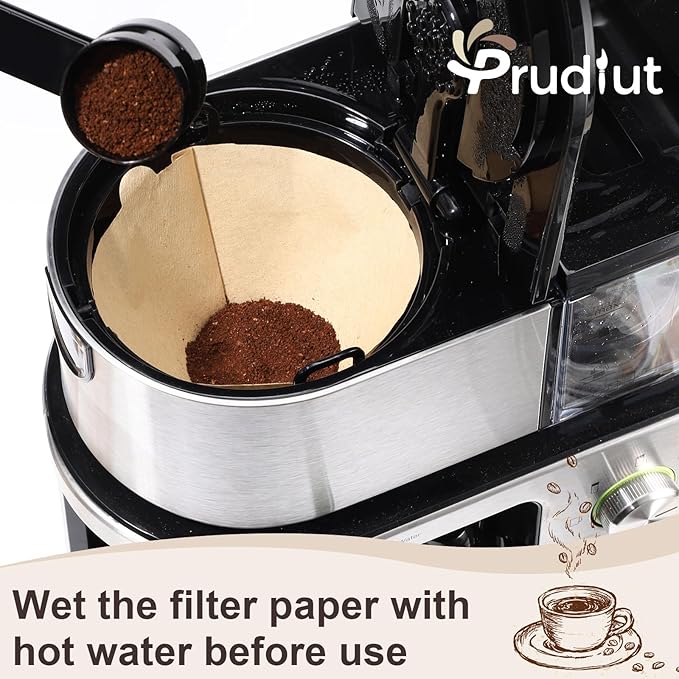 100Pcs Coffee Filters #4, Unbleached Natural Coffee Filters 8-12 Cup, Disposable Coffee Filters, 4 Cone Paper Compatible with Ninja Coffee Maker, Pour Over and Drip Coffee Maker