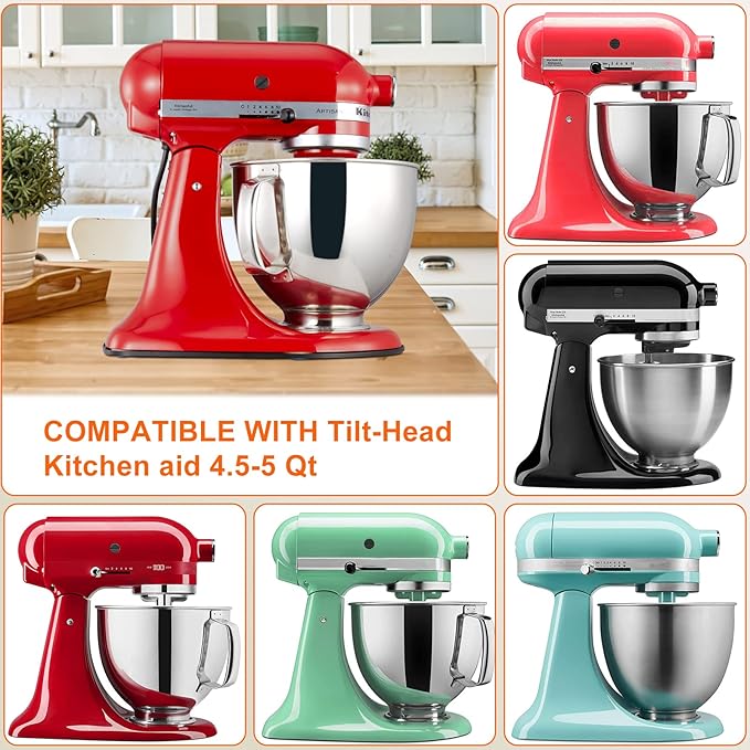 Metal Mixer Slider Mat, Kitchenaid Mixer Slider for Kitchenaid 4.5-5Qt Tilt-head Stand Mixer, Countertop Storage Mover Caddy Compatible with 4.5-5Qt Stand Mixer Artisan Classic, Kitchenaid Slider mat