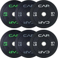CAP Barbell 2-Inch Olympic Bumper Plate Weight Set with 6 Post Rack | 100-370 lbs | Multiple Options