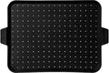 Baking & Frying Pan Splatter Screen Beckon Ware | USA Brand | 17.5 x 12 Inch Black, Multi-Use Silicone Baking Rack for Oven, and Stove – Grease Splash Guard, Baking Supplies, Pastry Sheet