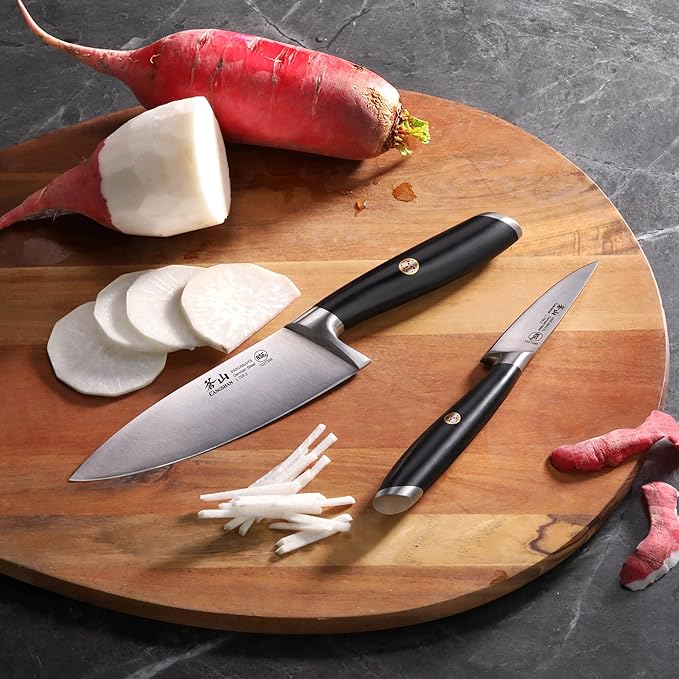 Cangshan L Series 2-Piece Starter Knife Set, Forged German Steel, Black, 1027419