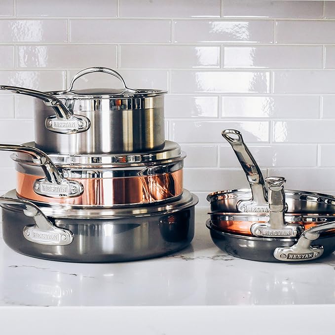 Hestan - ProBond Collection - Professional Clad Stainless Steel Frying Pan, Induction Cooktop Compatible, 8.5-Inch