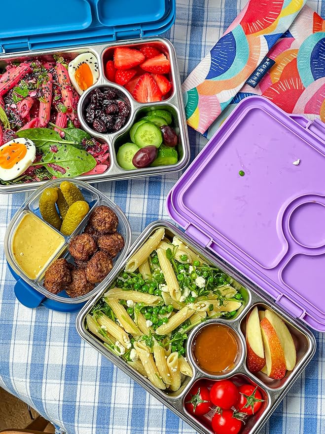 Yumbox Snack Bowl – 3-Compartment Leakproof Snack & Breakfast Container for Kids & Adults – Reusable Bento Snack Box for Yogurt, Parfaits, Fruit, Veggies & Small Meals