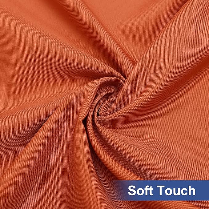 homing Rectangle Table Cloth Cover, Waterproof Polyester Elastic Fitted Tablecloth, Fits for 8 Foot Folding Tables, Washable Table Protector for Fall, Thanksgiving, Harvest Party (Rust, 30" x 96")