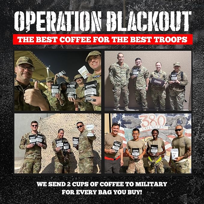 Blackout Coffee French Vanilla Flavored Ground Coffee – Smooth Taste, Guilt-Free Indulgence – Freshly Roasted 12oz Pouch, American Made