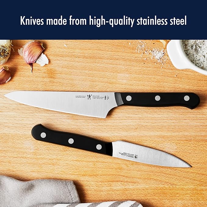 Henckels Solution 20-pc Self-Sharpening Knife Block Set - Black