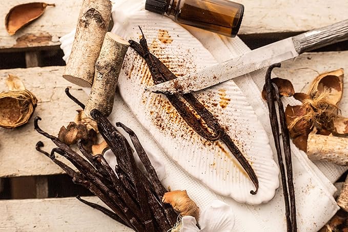 10 Vanilla Beans - Whole Extract Grade B Pods for Baking, Homemade Extract, Brewing, Coffee, Cooking - Tahitian