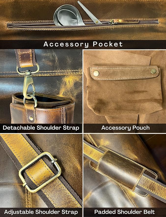 Rustic Town Genuine Leather Chef Knife Roll All Purpose Chef Roll