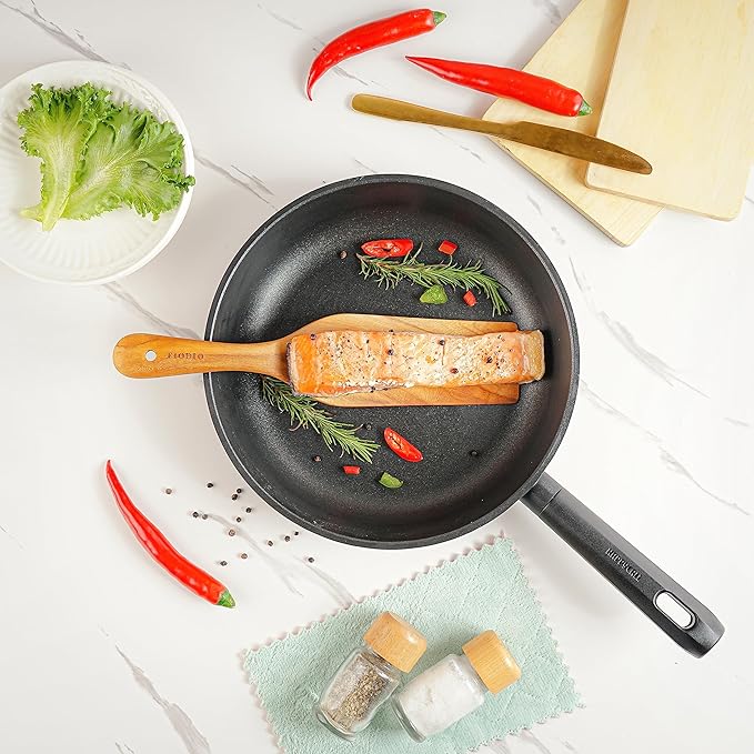 Teak Wooden Spatula, Spoons & Spurtle for Cooking – Handcrafted, Natural Non-Stick Kitchen Utensils with Comfort Grip & Microfiber Cloth