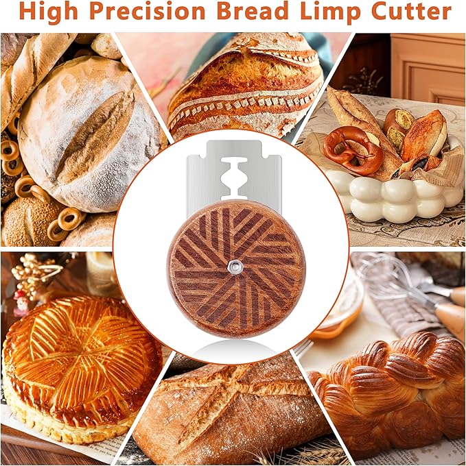 UFO Bread Lame Cutter for Homemade Sourdough,Bread Scorer Tool for Sourdough with 5 Blades and Storage Cover,Slashing Tool Bread Cutting Knife for Artisan Bread and Baguette Makers,Lines