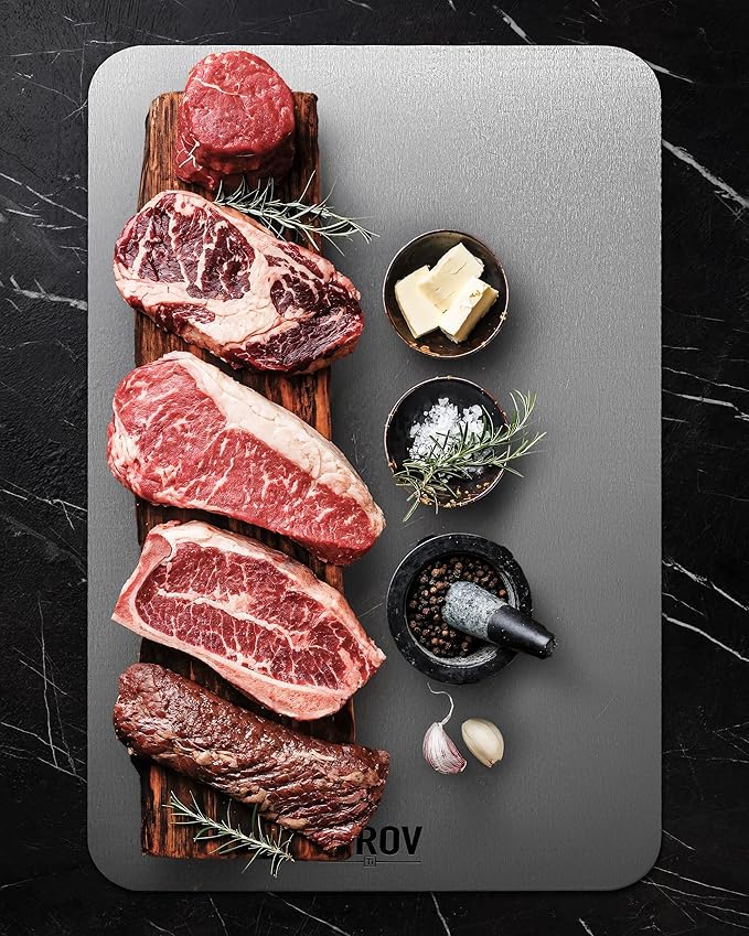 Titanium Cutting Board,Premium Titanium Cutting Board Set of 3, Pure Kitchen Chopping Boards, Non-Toxic & Dishwasher Safe for Meat, Fruit, and Vegetables (3PCS)