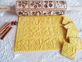 Embossing Rolling Pin SPRING FLOWERS with 16 different spring flowers by Algis Crafts