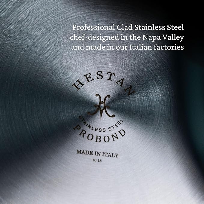 Hestan ProBond Forged TITUM - Professional Clad Stainless Steel, Nonstick, Frying Pan Set (8.5'' & 11''), Induction Compatible, Made without PFOAs