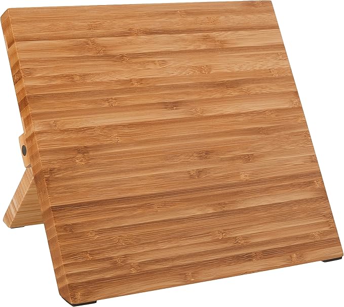 Mercer Culinary - M21981 Millennia 5-Piece Magnetic Board Set with Black Handles, Bamboo , 16 x 8 x 18 inches